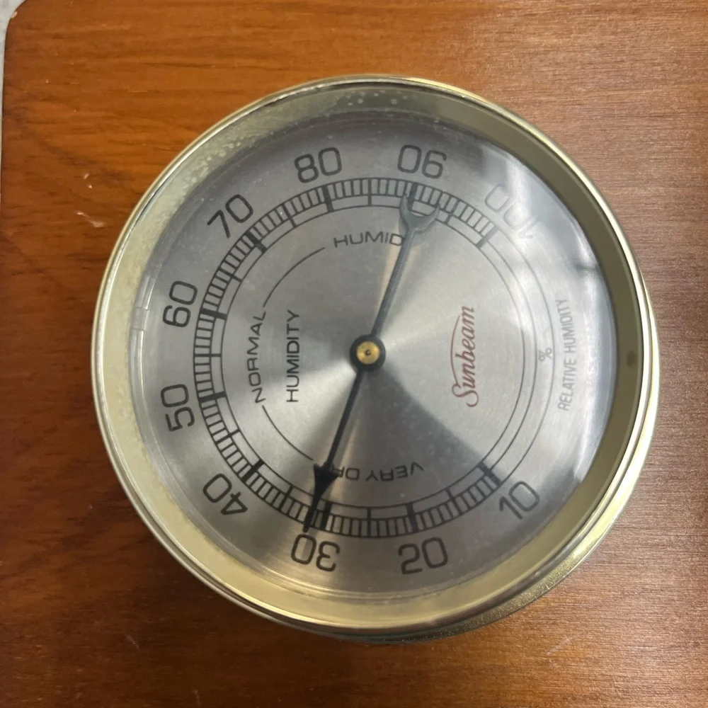 Vintage Sunbeam Nautical Wooden Weather, Temp & Barometer Wall Display 16x4x7
